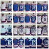 Vintage 1992 Bobby Hull 9 Hockey-Trikots 13 8 Teemu Selanne 10 Dale Hawerchuk 16 Laurie Boschman Blau Weiß genähtes Trikot Herren M-XXXL