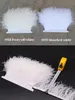 Other Event Party Supplies 1M 5M 10M 8-10cm Black White Ostrich Feather Trims Ribbon Multicolor Plume for Sewing Feathers Crafts Dress Clothing Decoration 231114