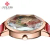 Montres-bracelets coloré ciel étoilé dame montre pour femme japon Quartz fines heures mode robe Bracelet en cuir fille cadeau d'anniversaire Julius No