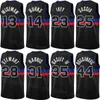 Imprimé Homme Youth Basketball City Kevin Knox II Jersey 24 Bojan Bogdanovic 44 Alec Burks 14 Ausar Thompson 9 Joe Harris 31 Marcus Sasser 25 Association Bleu Blanc Rouge