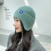 Berretti da donna colori caramelle paraorecchie cappello invernale moda pelliccia sintetica lavorata a maglia stile Kpop cappelli a cuffia morbidi berretto streetwear femminile