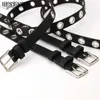 Riemen Beste YBT Vrouwen Imitatie Lederen Riem Legering Pin Gesp Riem Mode Jeans Individuele Punk Decoratie Nieuwe Aankomst Vrouwen Riem Q231115