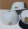 12 kleuren 2023 Heren goudletter m volledige size gesloten caps rood groen bruin wit Mexico honkbal gemonteerde hoeden platte rand hiphop klassieke sport