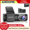 Auto-DVR AZDOME M301 2K Dual Dashcams Dashcam vorne und hinten eingebautes WiFi Sprachsteuerung Nachtsicht G-Sensor Parkmonitor Q231115