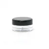 Bouteilles d'emballage en gros 5G 5ml de haute qualité vide clair pot de pot avec couvercles noirs pour poudre de maquillage crème lotion baume à lèvres / GL Dhqy0