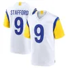 Cooper Kupp Aaron Donald 9 Matthew Stafford Eric Dickerson Tyler Higbee Pka Nacua Stetson Bennett Marshall Faulk Cobie Durant Kyren Williams Football Jerseys