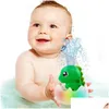 Bath Toys Najnowszy kreskówka Matic Water Water Dinosaur Bathing Toy Electric Indukcja zraszacza Prysznic dla dzieci Drop dostawa Bab dhju9