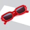 Lunettes de soleil 2023 Ins Style mode Rectangle cadre UV400 pour hommes femmes Punk Y2K rue lunettes nuances lunettes de soleil