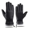 Cinq doigts gants hommes gants chauds gants d'hiver gants de doigt du vent du vent gants de cyclisme non glip