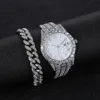 Otros relojes Relojes de diamantes para hombres y mujeres Reloj de oro Reloj de pulsera para mujer Relojes de pulsera unisex con diamantes de imitación de lujo Reloj femenino Relogio Feminino 231114