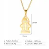 Chains VCU Personalized Fire Hydrant Pendant Couple Stainless Steel Plating Necklace