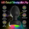Brinquedos anais LED Luz Colorida Butt Plug para Mulheres Homens Plugue Anal Vibrador Massageador de Próstata Adultos Brinquedos Sexuais Controle Remoto Sem Fio Buttplug 231115