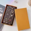 Beautiful LU Leather Phone Cases iPhone 15 14 13 12 11 Pro Max Hi Quality Case 18 17 16 15pro 14pro 13pro 12pro 11pro Xs X 7 8 Plus Designer Purse with Logo Box