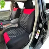 2023 Capas de assento de carro de poliéster Tamanho Universal Sporty Design Cushion Fit para a maioria dos acessórios de van de caminhão SUV interior