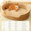 kennels pens Dog Bed Washable Kennel four seasons Pet Large Sofa Plus Velvet Thick Deep Sleep Cushion Puppy Mat for Small To Large Dogs 231114