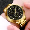 Wristwatches Mens Watches Top Sport Stainless Steel Casual Black Military Men Wristwatch Reloj