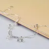 Enkelbanden Mode 100% 925 Sterling Zilveren Kroon hanger Been Armbanden Voor Vrouwen Voet Enkelband Sieraden Voeten Ketting Vriendschap Geschenken Zomer 231115