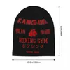 Boinas Hajime No Ippo Skullies Gorros Sombreros Kamogawa Boxeo Gimnasio Moda Unisex Gorra al aire libre Cálido Gorro de punto de doble uso