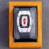 07-1 Motre luxe luxe horloge 45X31mm handmatig mechanisch uurwerk stalen kast rubberen band dameshorloges horloges waterdicht