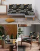 Chair Covers Black Marble Texture Sofa Seat Cushion Cover Furniture Protector Stretch Elastic Slipcovers 231115