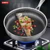 Pans AIWILL Kitchen Quality 316 304 Stainless Steel Frying Nonstick Cooking Fried Steak Pot Electromagnetic Furnace General 230414