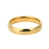 4mm guld silver rostfritt stål bandring för män kvinnor klassiska par älskar ringar i bulk elegant söt dekorativa bröllop smycken fru gåva grossist billigt pris