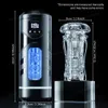 Pumpleksaker Automatisk uppvärmd sugande vibration Manlig Masturbator Cup Blowjob Pussy Pocket Sex Machine Masturbation Toy Adult Varor för män 231115