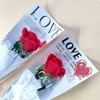 Cadeau cadeau 20 / 50pcs / lot unique rose fleur sac d'emballage papier d'emballage de mariage paquet floral fournitures décor de fête de la Saint-Valentin