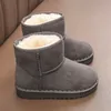 Buty moda dzieci swobodne buty dziewczyny chłopcy bawełny śnieg ciepłe dzieciaki zimowe trampki 231115