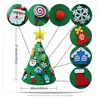 Dekoracje świąteczne DIY Feel Tree Kids Prezenty Ścikła Ściana Wiszące Ozdoby Sztuczne do domu Navidad Decor 2023