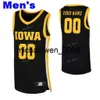 Mich28 NCAA College Iowa Hawkeyes Basketball Jersey 0 Michael Baer 1 Joe Toussaint 10 Joe Wieskamp 13 Austin Ash Custom Stitched