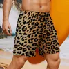 Gym kleding luipaardbord compressie shorts print plus size strand broek klassieke dierenvlekken mannen comfortabel