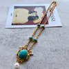 Pendant Necklaces Ancient Western Turquoise Necklace Chain Horse Beizhu A59