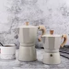 Kaffekrukor aluminium italiensk moka espresso maker percolator spis övre potten 150 300 ml köksverktyg spovetop 230414