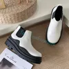 Tasarımcı Ayakkabı Kadın Botları Martin Botlar Moda Klasik Lastik Ayak Bileği Chelsea Platform Botlar Erkek Spor Sabahları Siyah Deri Lüks Slip-On Kış Botları Boyut 35-45