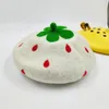 Berets Beret 2023 Autumn And Winter Embroidered Little Man Pumpkin Hat Cute Soft Sister Small Leaf Wool Painter Mushroom