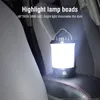 Lanterna de acampamento BORUiT 2835 SMD LED Luz de acampamento USB recarregável portátil lâmpada de barraca à prova d'água banco de energia lanternas de emergência iluminação externa Q231116