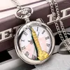 Pocket Watches Top Luxury Gold Taipei 101 Building Transparent Roman Numerals Dial Quartz Silver Watch Charming Necklace Souvenir Gifts