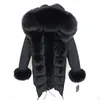女性Sジャケットオブトビュイファッション冬のジャケットリアルファーコートナチュラルカラールーズロングパーカービッグアウターウェアデタッチ可能231114