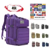 Уличные сумки 30L45L 3D Дорожная сумка Рюкзак для кемпинга Рюкзак 900D Оксфорд Водонепроницаемый походный туризм 231114