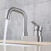 Robinets d'évier de salle de bains, accessoires de lavabo, 2 trous en acier inoxydable 304 pour la cuisine