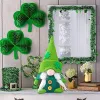 Plush Elf Decorations Green Hat Doll Faceless Elderly Irish Festival Lucky Clover Hanging Ornament Decorations CPA4456 1115