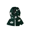 Scarves Mars Green Imitation Cashmere Scarf Women's Winter Shawl Thickened and Warm Trend Versatile Men's Christmas 231114