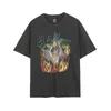 Hellstar University T-Shirt Rapper Trendy Hip-Hop Graffiti Impressão de mangas curtas T Camisetas unissex Tops Man T-shirts Vintage Summer Summer 228