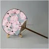 Party Favor Hand Fan Avec Papier Rond Peinture Traditionnelle Dames Cadeau Artisanat Danse Props Za4501 Drop Delivery Home Garden Fe Dhhkh