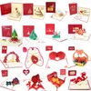 10PC Cartes de voeux Carte de voeux pop-up 3D avec enveloppe carte postale découpée au laser pour les fêtes d'anniversaire de la Saint-Valentin décorations de mariage 231115