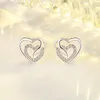 Brincos de garanhão 14K Brincho de diamante real para mulheres Aros Mujer Oreja fêmeas de pedra preciosa