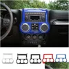 Inne akcesoria wewnętrzne ABS Car Central Dashboard er Trim dla Jeep Wrangler JK 2011- Fabryczne akcesoria wewnętrzne Drop Deliv Dhorz