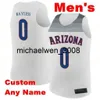 Mich28 NCAA College Arizona Wildcats Basketball Jersey 4 Chase Jeter Max Hazzard Alec Spence Kory Jones Matt Weyand 55 Jake DesJardins Custom