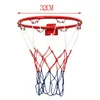 Balles 32cm Heavy Duty Basket-Ball Hoop Ensembles Polypropylène Mur Monté Anneau But Mur Jante Hangin Panier Net Dans / Sport En Plein Air Enfants Jouet 231115